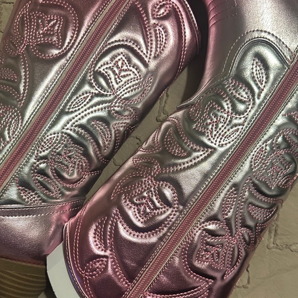 Steve Madden Girl’s Metallic Cowboy Boots, Brand new, size 5 - Picture 9 of 11